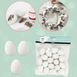 Wachteleier - H: 4 Cm, Weis, 18 Stk