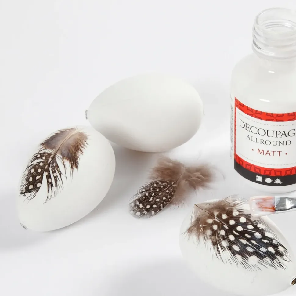 Wachteleier - H: 4 Cm, Weis, 18 Stk