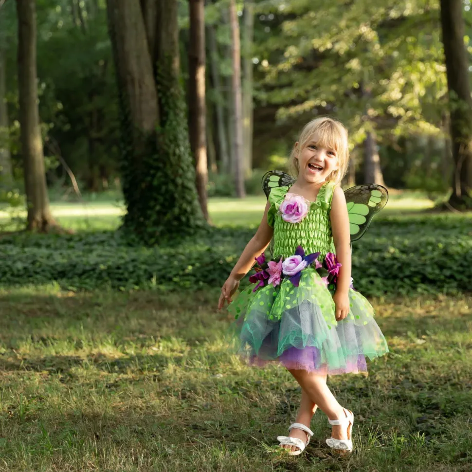 Waldfee - Kleid Mit Flugeln, Gr. 4-6 J.