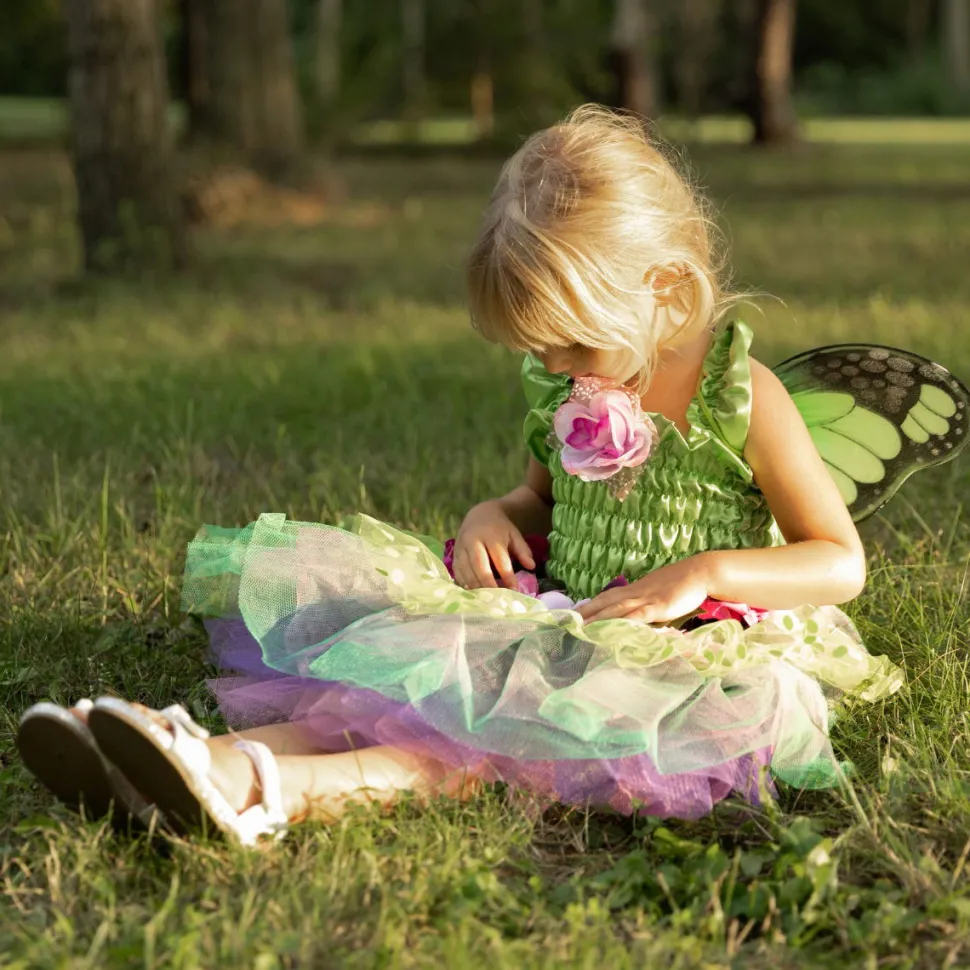 Waldfee - Kleid Mit Flugeln, Gr. 4-6 J.
