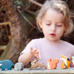 Waldtiere Aus Holz, 8 Teile