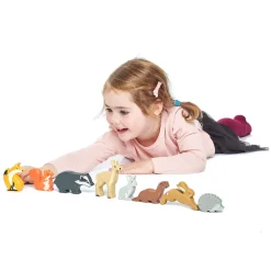 Waldtiere Aus Holz, 8 Teile