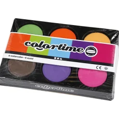 Wasserfarben O 5,7 Cm - Bunt, 6 Stk.