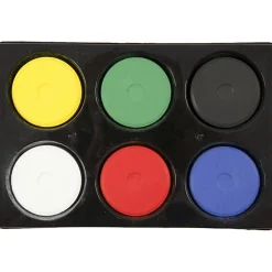 Wasserfarben O 5,7 Cm - Grundfarben, 6 Stk.