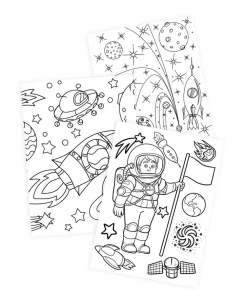 Weltraum Malbuch, 36 Seiten