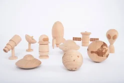 Weltraumabenteuer - Holzfiguren 10 Stk.