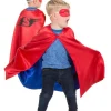 Wendbares Superheldencape, Rot/Blau (3-7 J.)