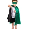 Wendbares Superheldencape - Grun/Schwarz (3-7 J.)