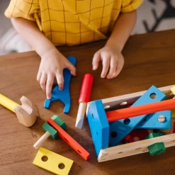 Werkzeugskiste Aus Holz - Mit Inhalt