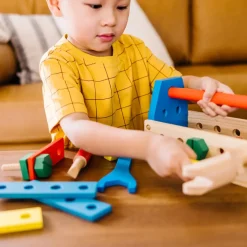 Werkzeugskiste Aus Holz - Mit Inhalt