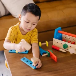 Werkzeugskiste Aus Holz - Mit Inhalt