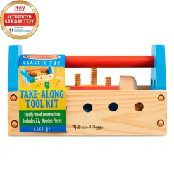 Werkzeugskiste Aus Holz - Mit Inhalt