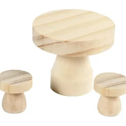 WichtelZubehör - Holztischchen & 2 Schemel