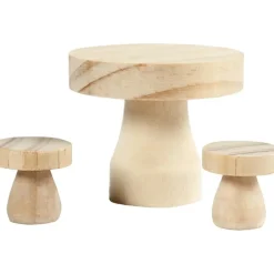 WichtelZubehör - Holztischchen & 2 Schemel