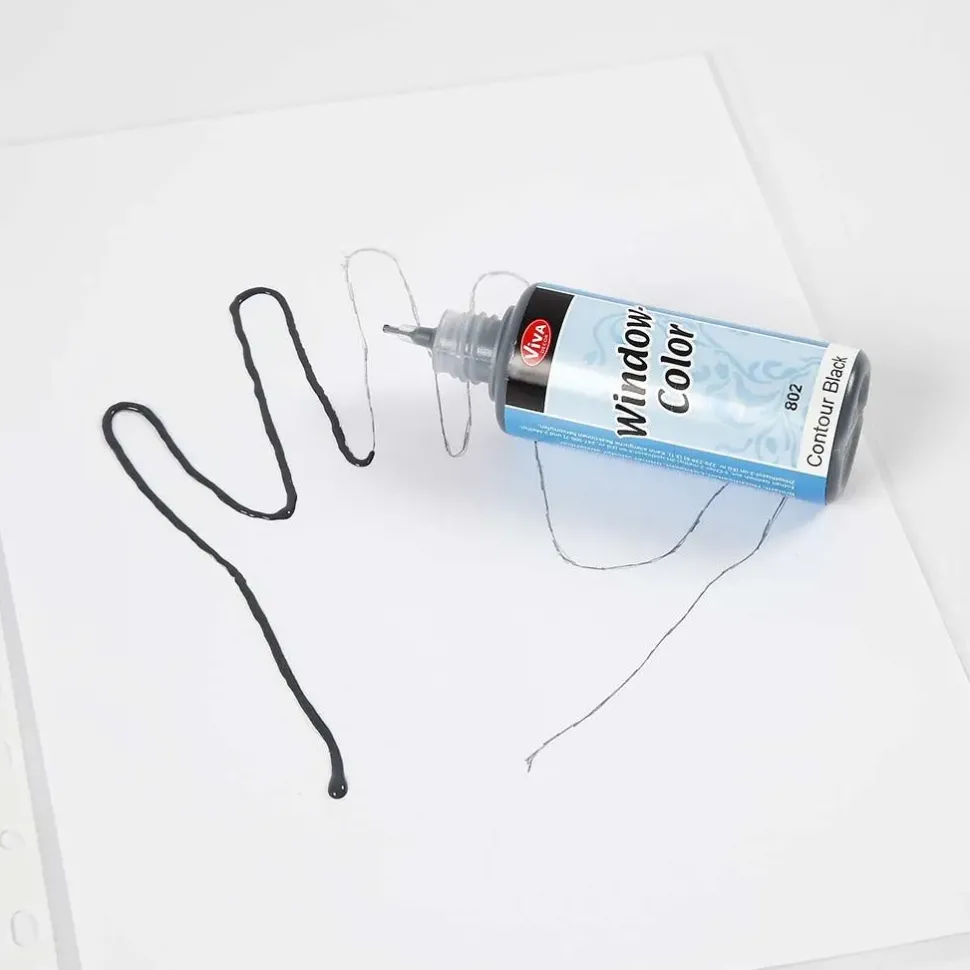 Window Color Konturfarbe, 90 Ml - Schwarz