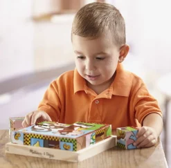 Wurfelpuzzle Mit Bauernhoftieren