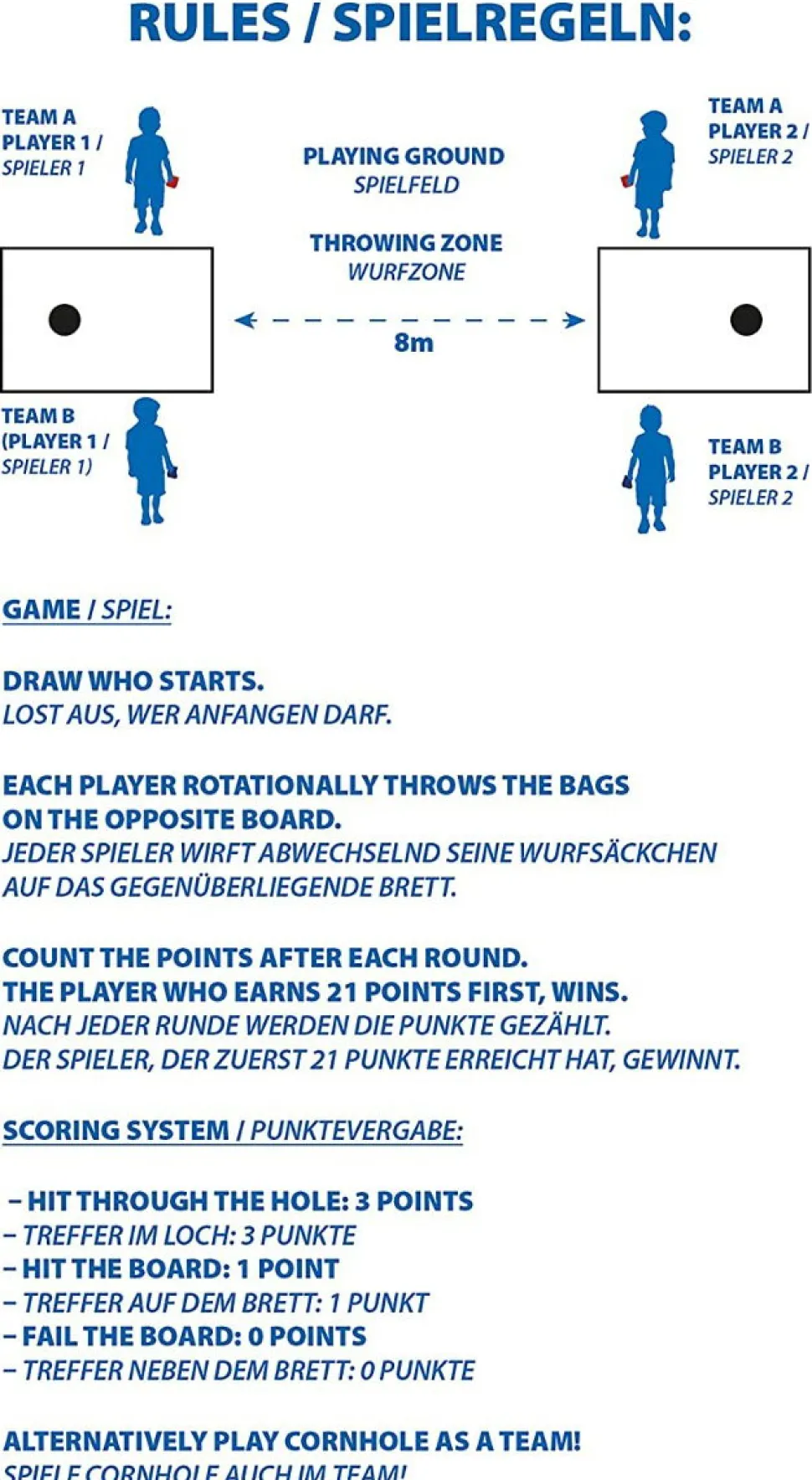 Wurfspiel Mit Bohnensackchen - Cornhole