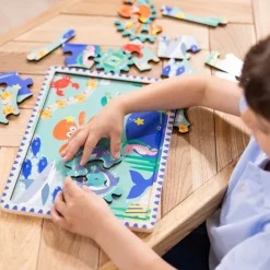 Zahnrad Puzzle - Meerestiere, 18 Teile