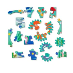 Zahnrad Puzzle - Meerestiere, 18 Teile