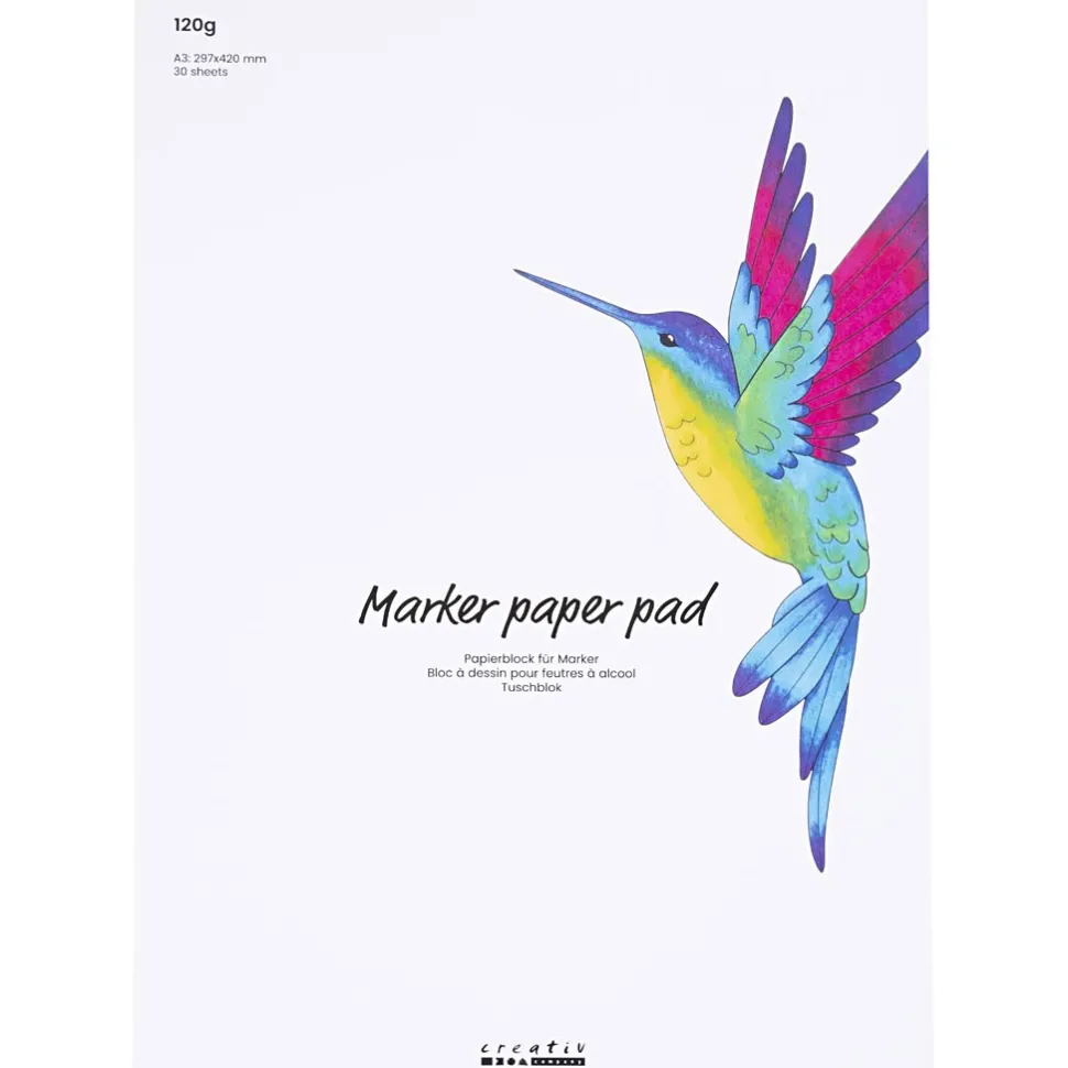 Zeichenblock Für Filzstifte A3/120 Gr. - 30 Blatt