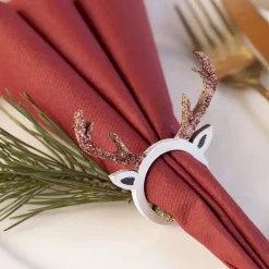 Zum Bemalen - Serviettenring Mit Geweih